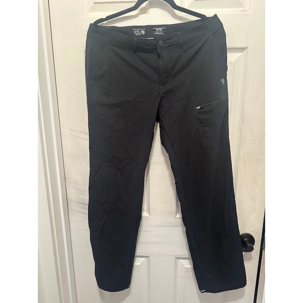 Mountain Hardwear Dynama 2 Pant Womens 10 Black Hiking Climbing Stretch Outdoor